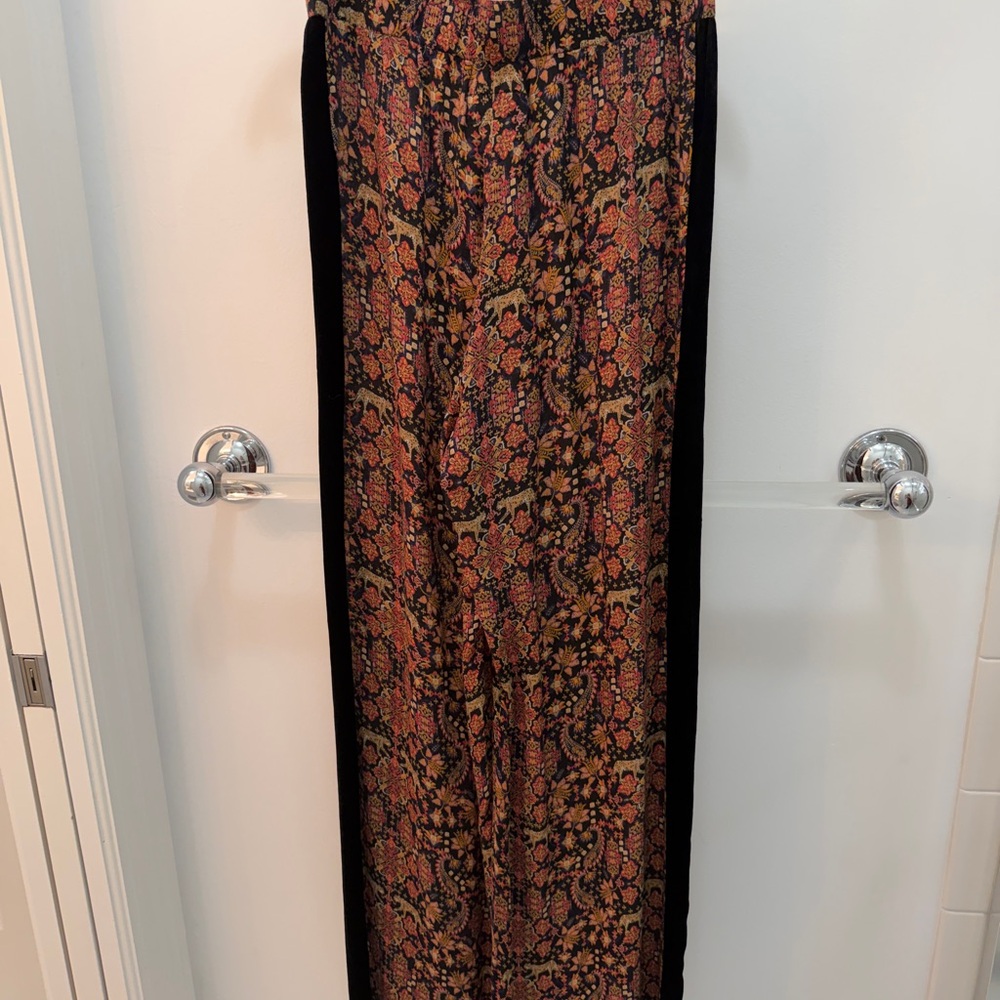 Elegant Multicolor Patterned Women's pant